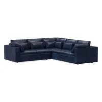 Harmony Modular Leather 3 Piece L-Shaped Sectional | Sofa With Chaise West Elm