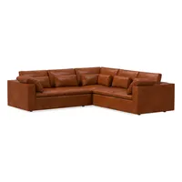 Harmony Modular Leather 3 Piece L-Shaped Sectional | Sofa With Chaise West Elm