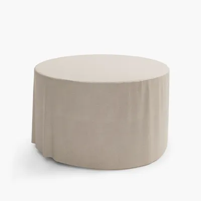Concrete Outdoor Round Dining Table Protective Cover | West Elm