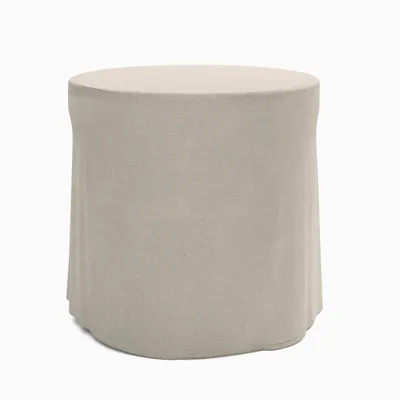 Concrete Pedestal Outdoor Side Table Protective Cover | West Elm