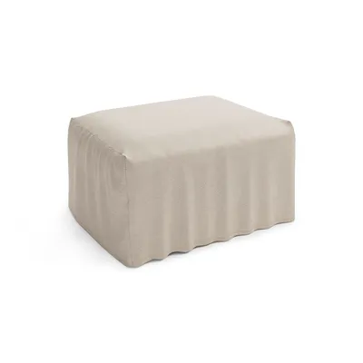 Santa Fe Slatted Outdoor Ottoman Protective Cover | West Elm