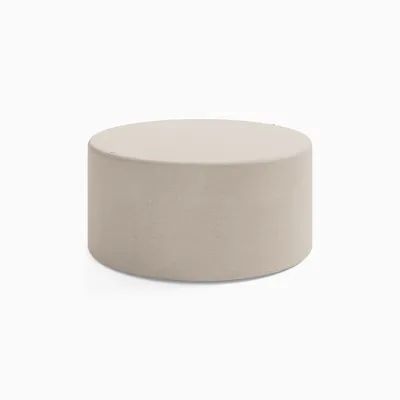 Portside Outdoor Concrete Round Coffee Table Protective Cover | West Elm
