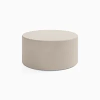 Portside Outdoor Concrete Round Coffee Table Protective Cover | West Elm