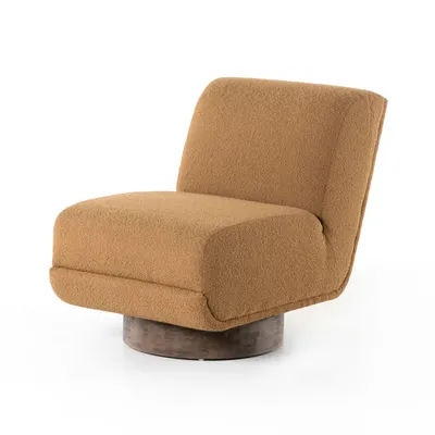 Bushwick Upholstered Swivel Chair | West Elm
