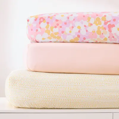Painted Daisy Crib Fitted Sheet Bundle