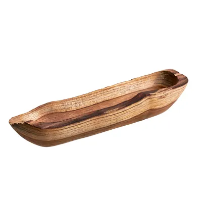 Takara Teak Wood Long Bowl | West Elm