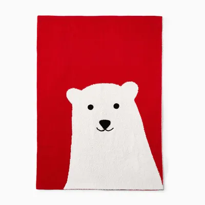 Polar Bear Shearling Baby Blanket | West Elm