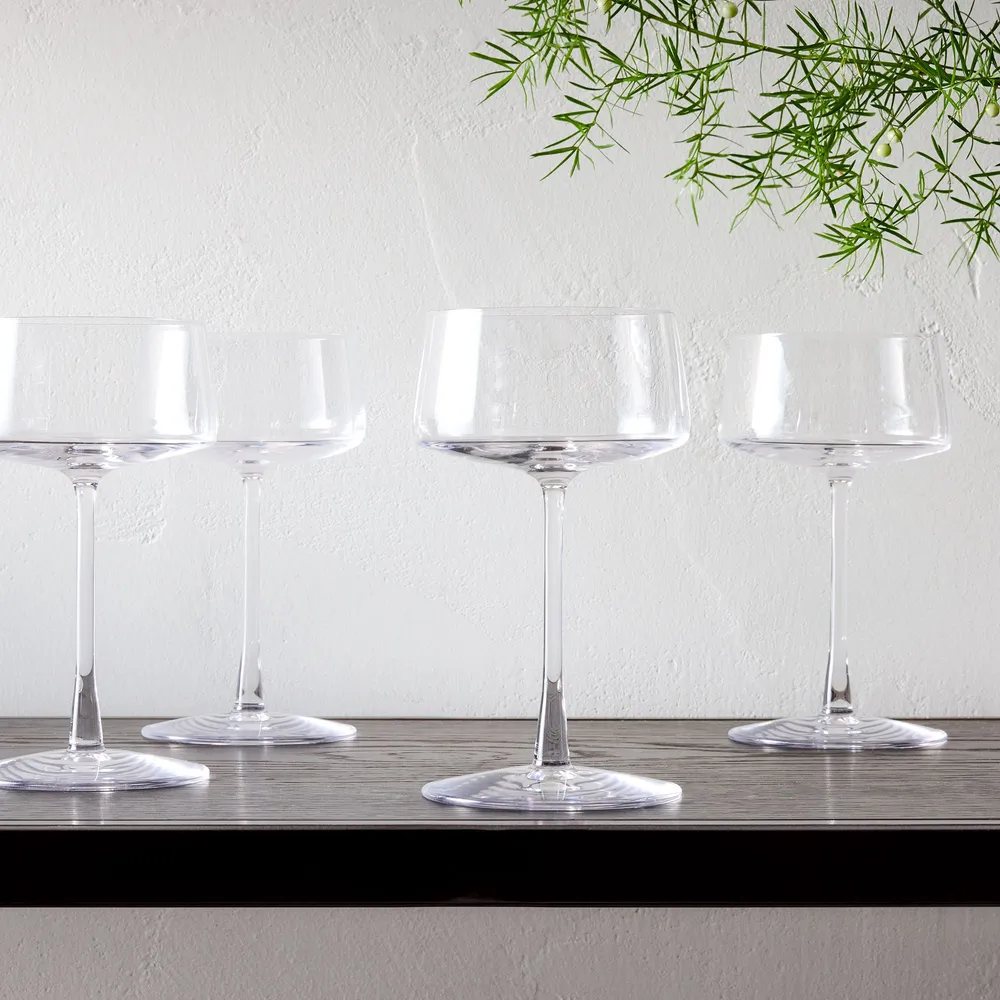 Horizon Lead-Free Crystal Champagne Coupe Sets | West Elm