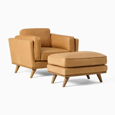 Zander Chair & Ottoman Set | West Elm