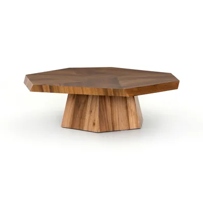 Natural Geometric Coffee Table | Modern Living Room Furniture | West Elm