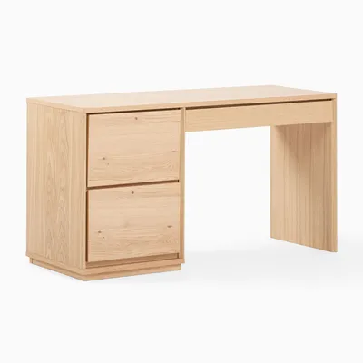 Norre 2-Piece Modular Desk w/ Drawers (55") | West Elm