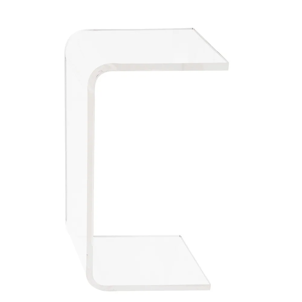 Acrylic C-Shaped Side Table (14") | West Elm