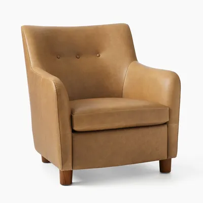 Open Box: Teddy Leather Club Chair | West Elm