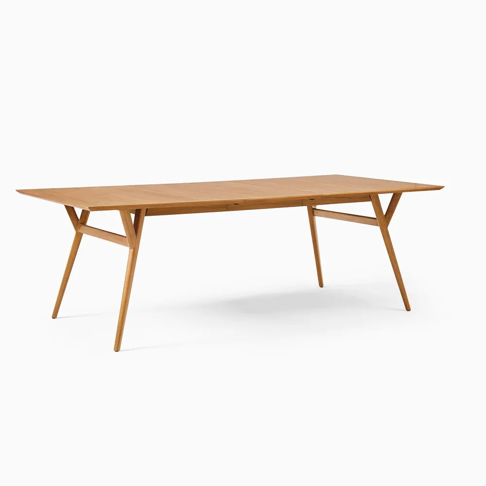 Extra Deep Mid-Century Expandable Dining Table (72") - ADA | West Elm