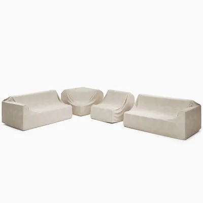 Telluride Outdoor -Piece L-Shaped Sectional Protective Cover | West Elm