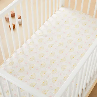 Sunny Sky Crib Fitted Sheet | West Elm
