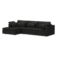 Harmony Modular Leather Piece Chaise Sectional | Sofa With West Elm