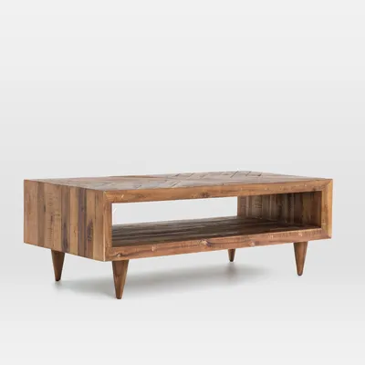 Alexa Rectangle Coffee Table - Honey | Modern Furniture | West Elm