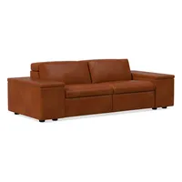 Enzo Leather Reclining Sofa (77"–93") | West Elm
