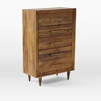 Alexa Reclaimed Wood 5-Drawer Dresser (34") | West Elm