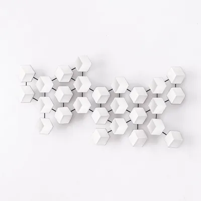 Geometric Ceramic Tile Dimensional Art | West Elm
