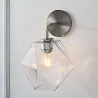 Sculptural Glass Faceted Wall Sconce - Small | West Elm