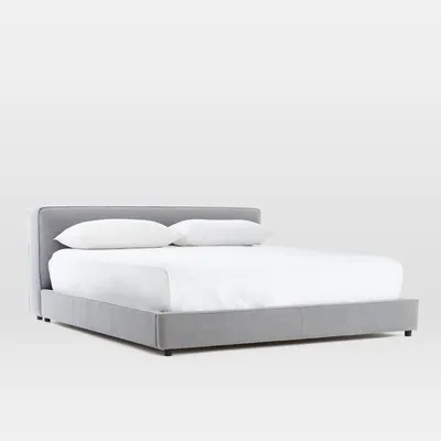 Curved Modern Upholstered Bed | West Elm