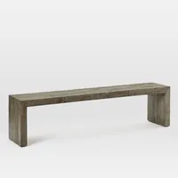 Emmerson® Reclaimed Wood Dining Bench - Stone Gray | West Elm
