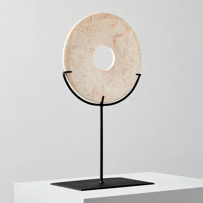 Marble Disc on Stand, Decorative Accents | West Elm