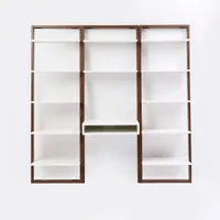 Ladder Shelf Desk & Wide Bookshelf Set (78") | West Elm