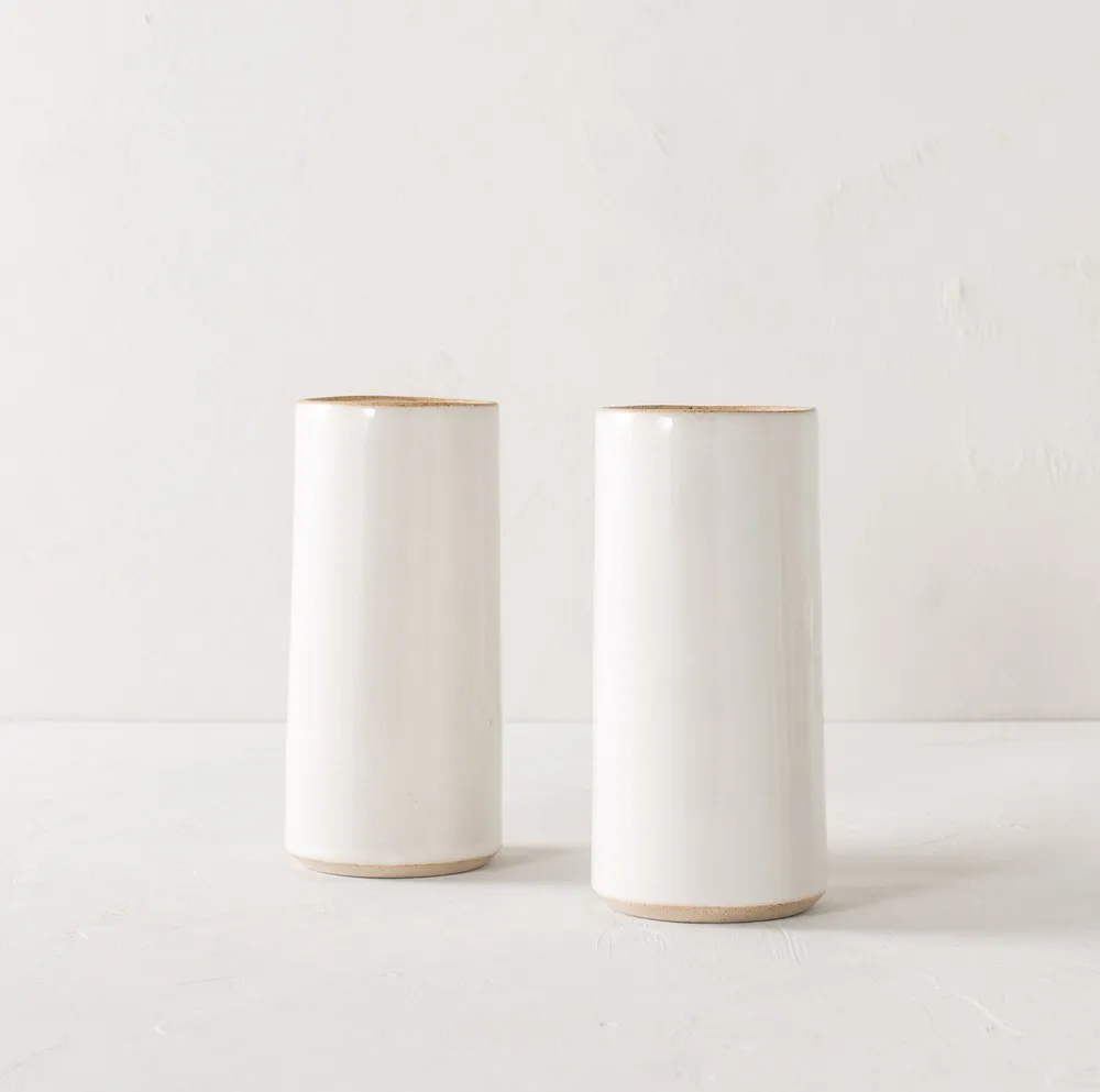 Convivial Minimal Cylinder Vase | West Elm