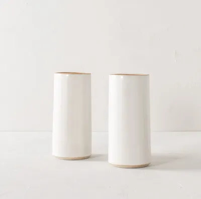 Convivial Minimal Cylinder Vase | West Elm