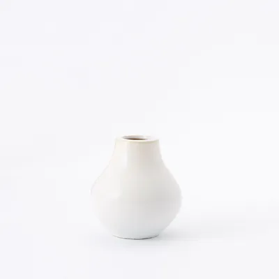 Reactive Glaze White Ceramic Vases | West Elm