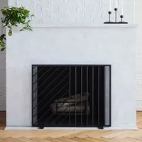Parallel Lines Fireplace Screen | West Elm