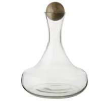 Glass Decanters with Wood Stoppers, Bar Accessories | West Elm