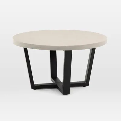 Malfa Outdoor Round Coffee Table | Modern Living Room Furniture West Elm