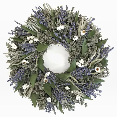 Dried Herb Wreath - Blue | West Elm