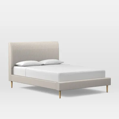 Roar & Rabbit™ Pleated Upholstered Bed | West Elm