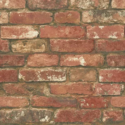 Distressed Red Brick Wallpaper | West Elm