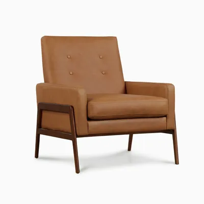 Henley Leather Chair - Clearance | West Elm