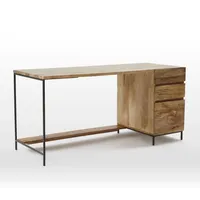 Industrial Modular Desk w/ File Cabinet (64") | West Elm