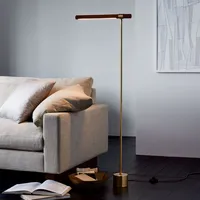 Linear Wood LED Floor Lamp | West Elm