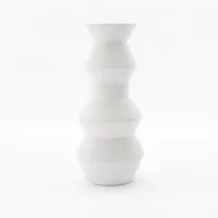Totem White Ceramic Vases | West Elm