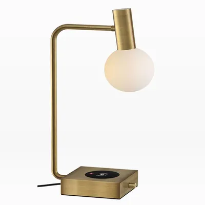 Modern Deco LED Wireless Charging & USB Task Lamp | Modern Lighting | West Elm