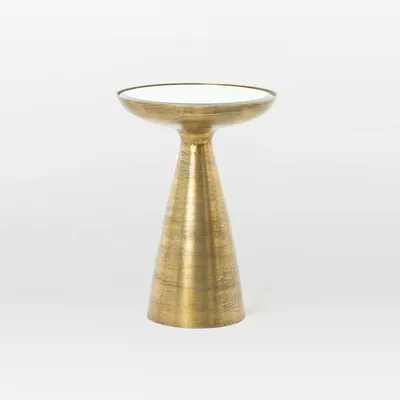 Gilded Brass Side Table (16") | West Elm