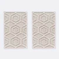 Graphic Wood Hexagon Dimensional Wall Art | West Elm