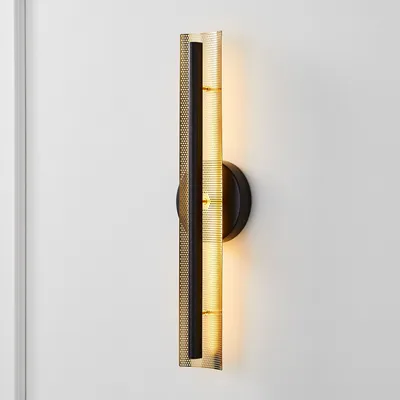 Perforated LED Sconce (6") - ADA | West Elm