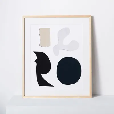 Kate Arends Framed Print - Four Shapes | West Elm