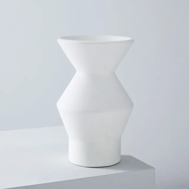 Sanibel White Textured Ceramic Vases