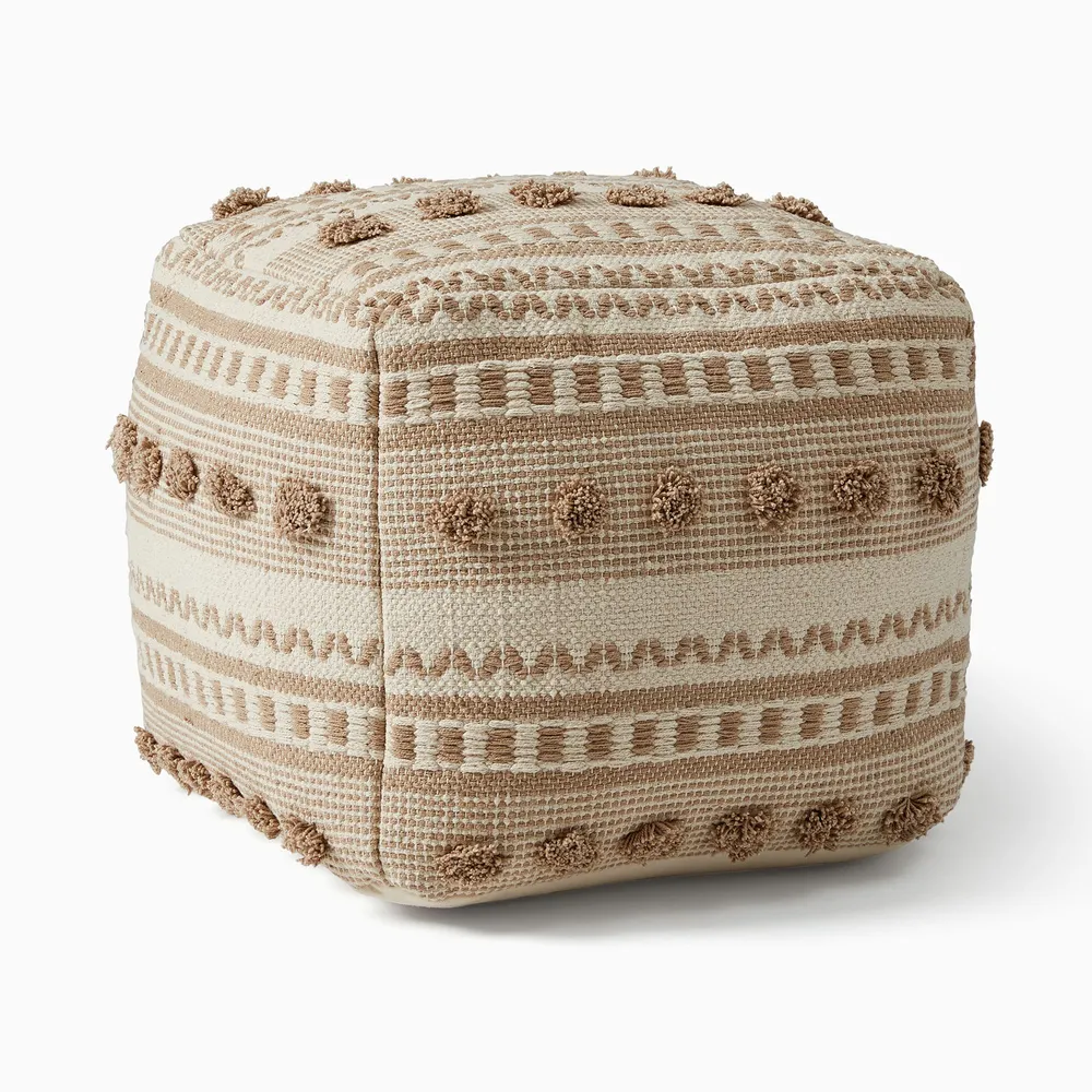 Wool Mini Twist Pouf